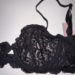 34B Black Lace Unlined Bra